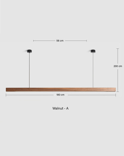 TRONCO Real Wood Pendant LED Light