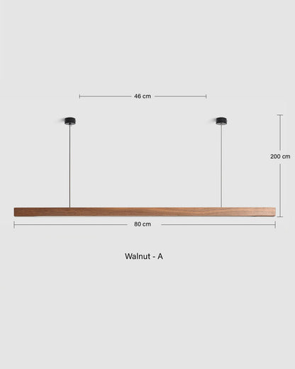 TRONCO Real Wood Pendant LED Light