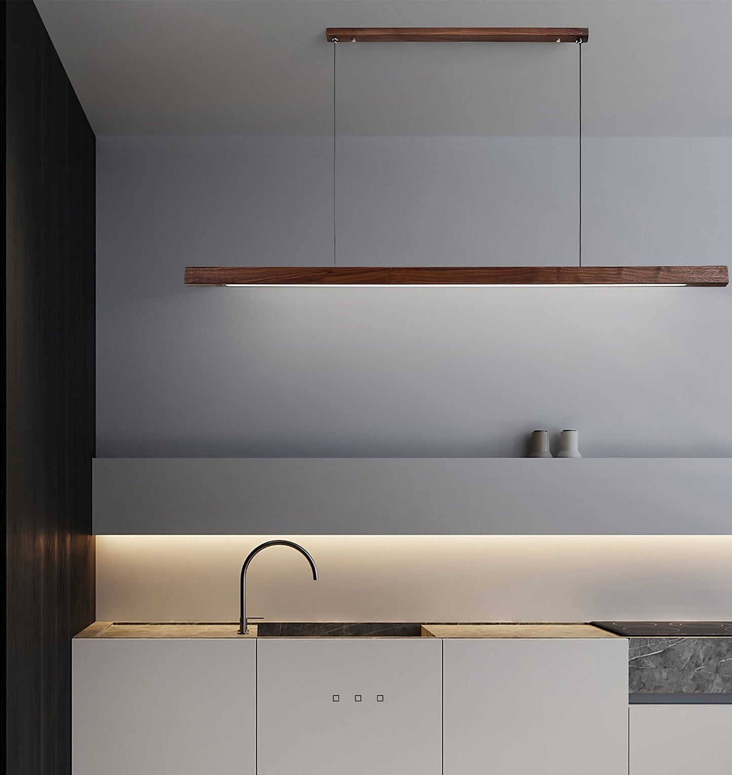 TRONCO Real Wood Pendant LED Light