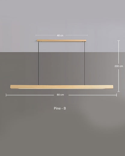 TRONCO Real Wood Pendant LED Light
