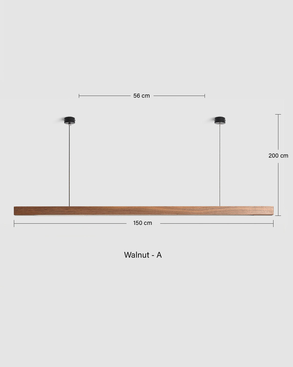TRONCO Real Wood Pendant LED Light