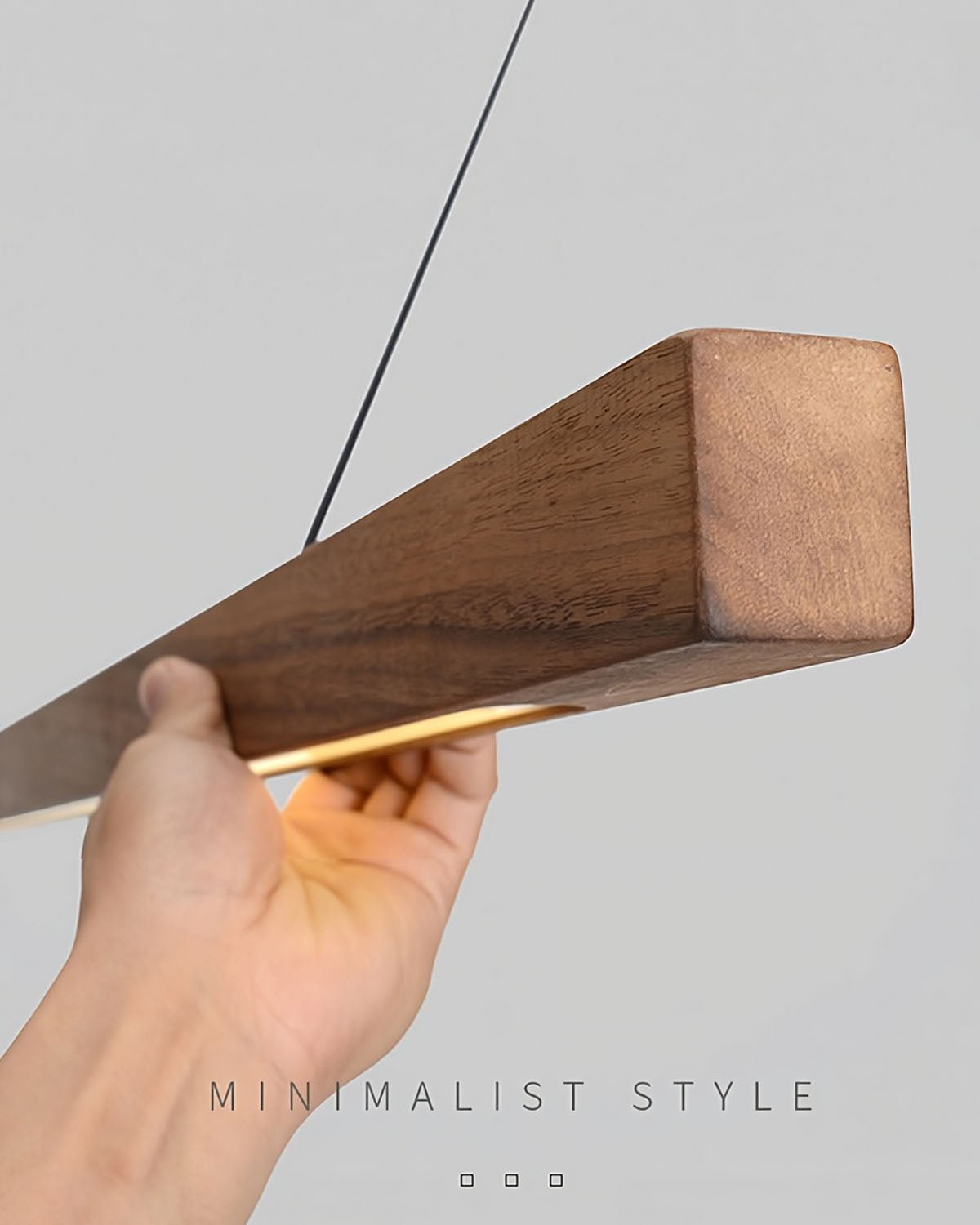 TRONCO Real Wood Pendant LED Light