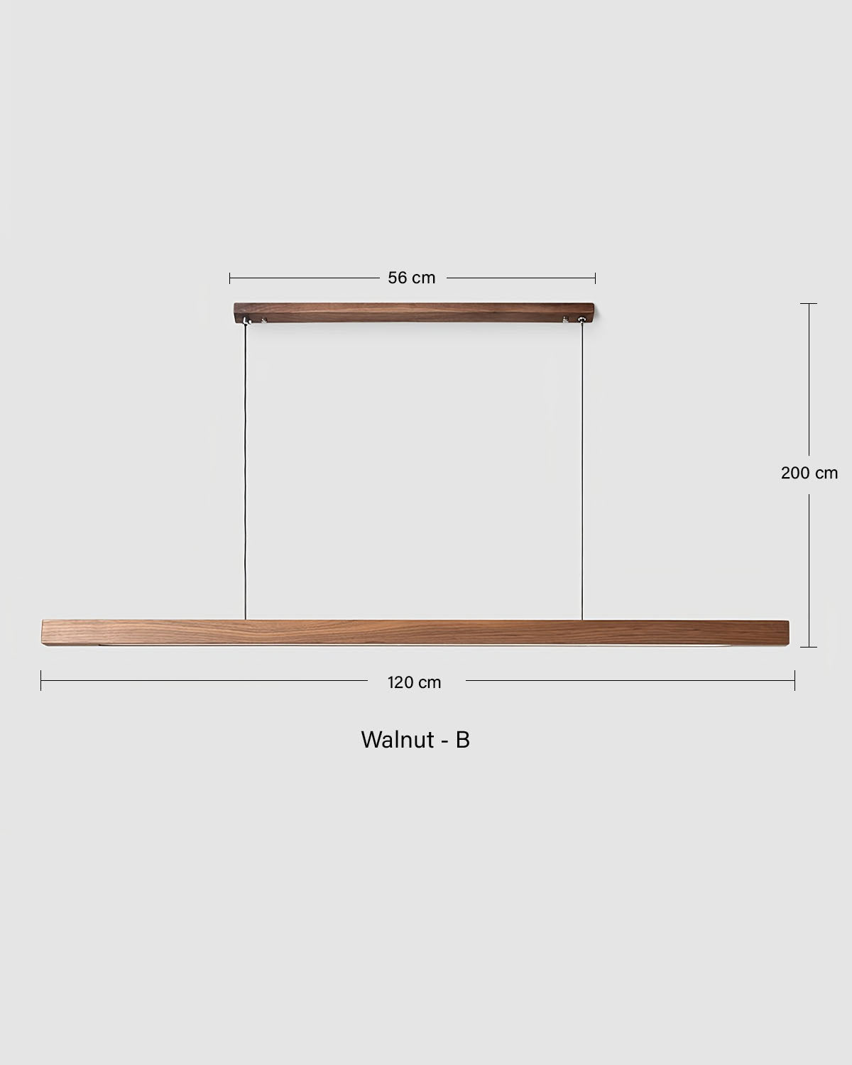 TRONCO Real Wood Pendant LED Light