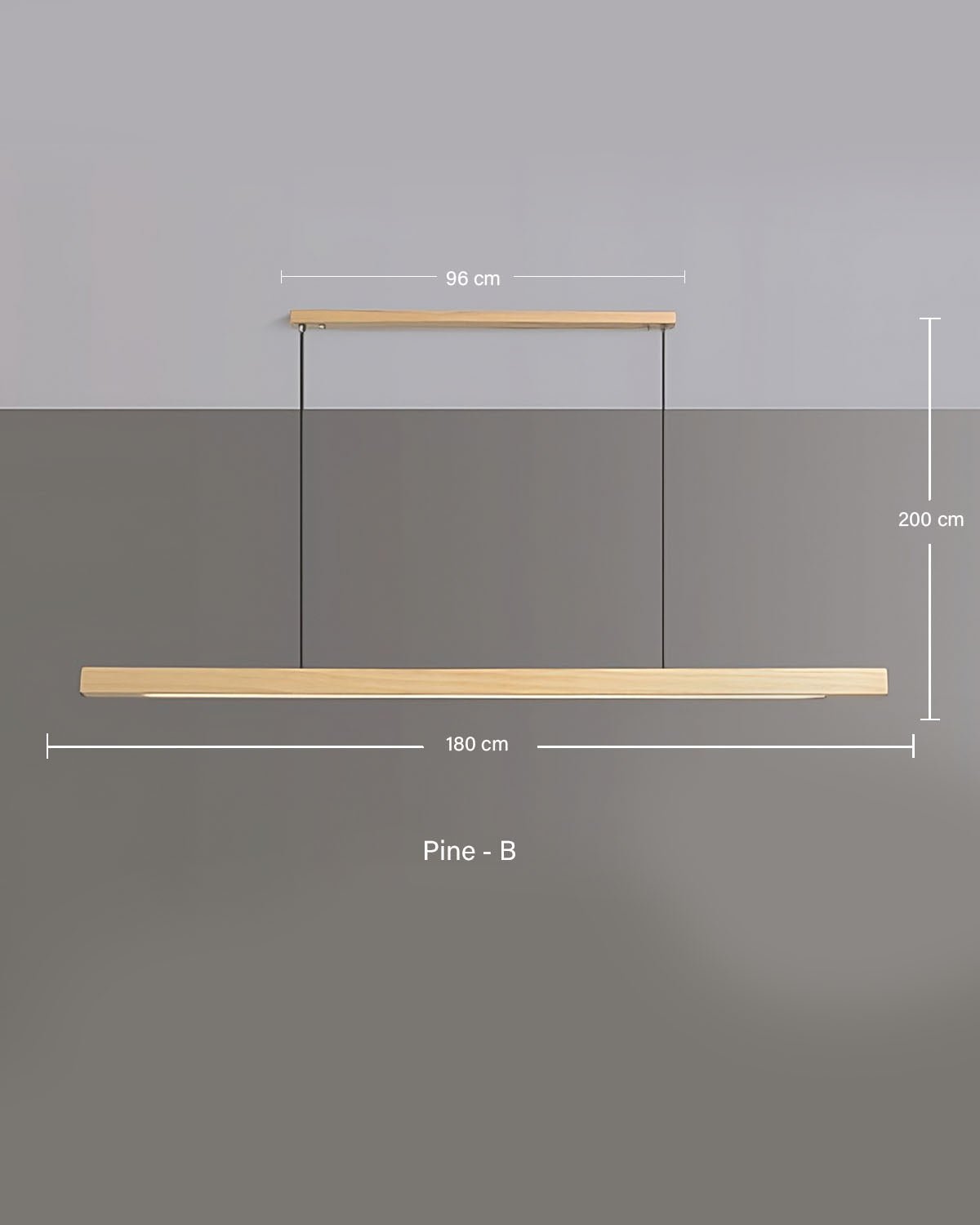TRONCO Real Wood Pendant LED Light