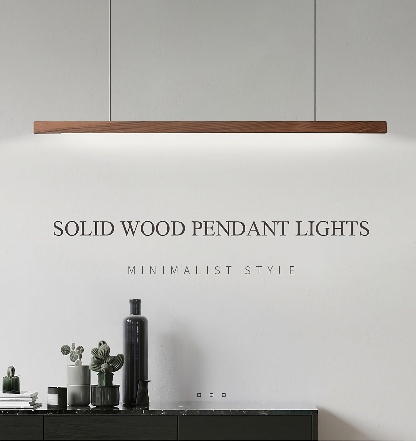 TRONCO Real Wood Pendant LED Light