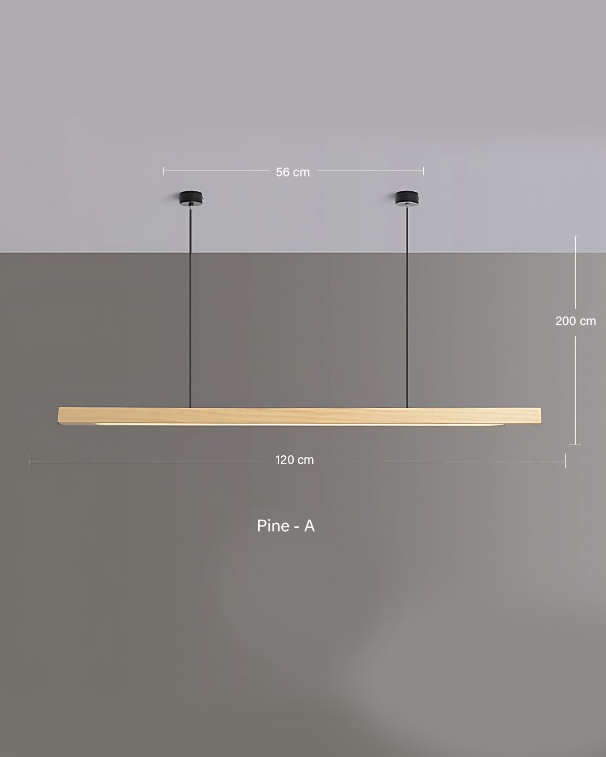 TRONCO Real Wood Pendant LED Light