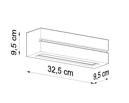 VEGA LINE Ceramic Wall Light