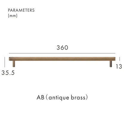 VORTICE Solid Brass Knurled Kitchen & Cabinet Handle